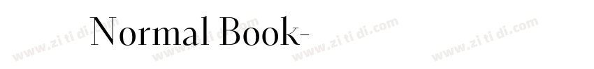 未來熒黑 Normal Book字体转换 未來熒黑 Normal Book字体转换